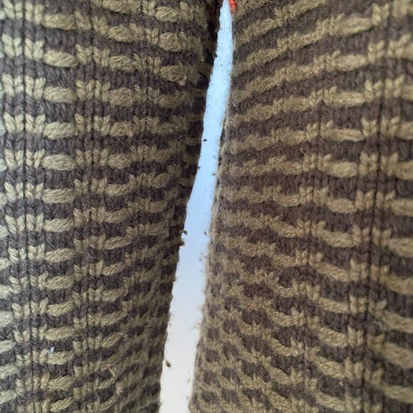 Cabi Wool Blend Long Cottagecore Embroidered Floral Hooded Zip Knit Sweater Sz S - Picture 11 of 14